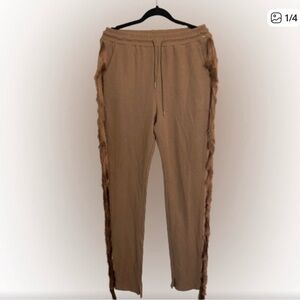 MINAA Monroe Fringed Sweat Pants size medium